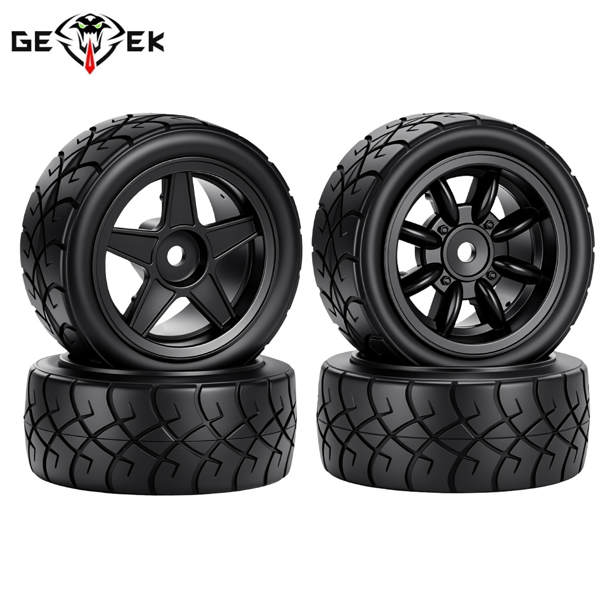 Wheel Rim Rc - Rodas de Plástico com Pneus de