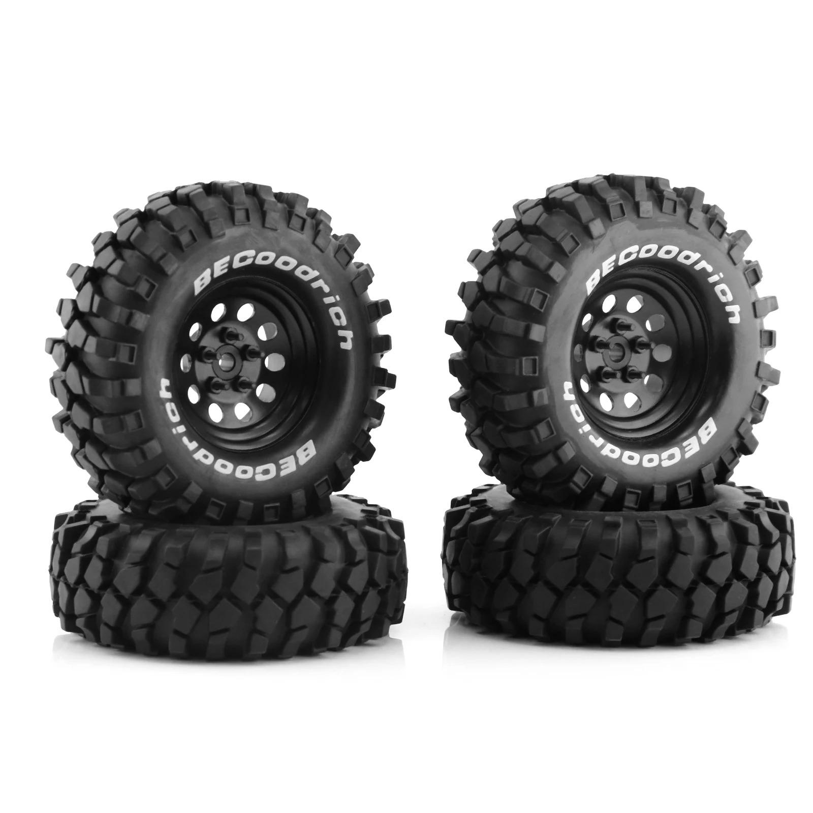 Wheel Rim Rc - 4 Pneus de Borracha RC 1.9