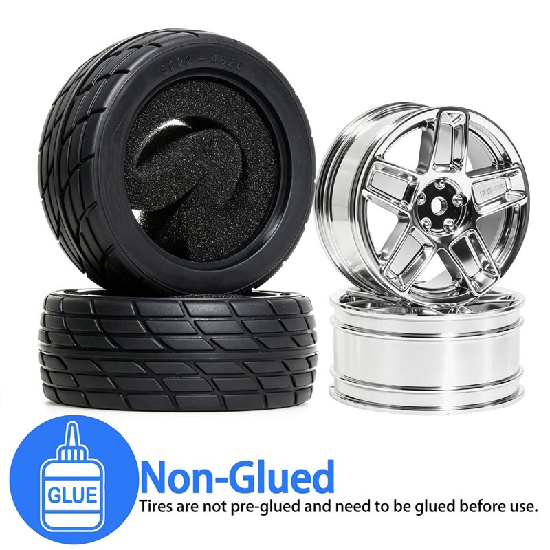 Wheel Rim Rc - Pneus de corrida planos para carros