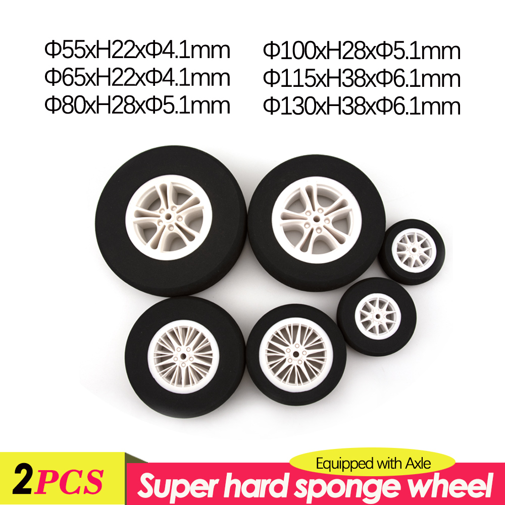 Rc Tire Foam Insert - 1 par de pneus de plástico