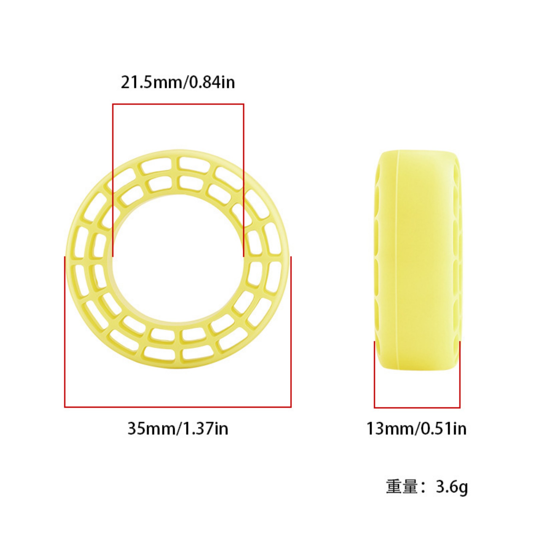 Inserto de Espuma de Silicone  - Rc Tire Foam Insert avaliação e preço