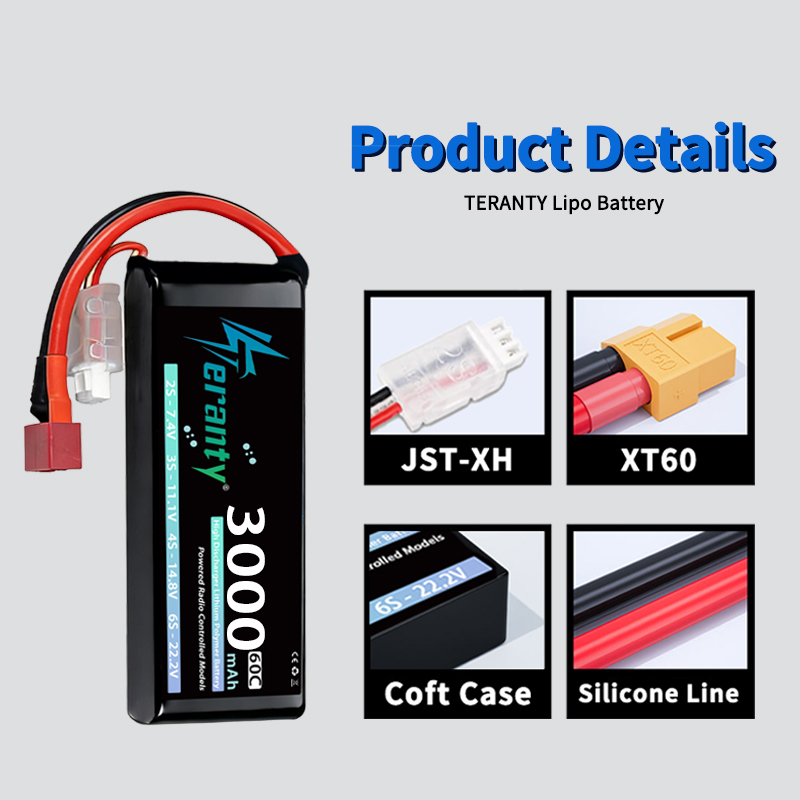 Bateria Lipo TERANTY 2S 3000mA - Rc And Hobby avaliação e preço