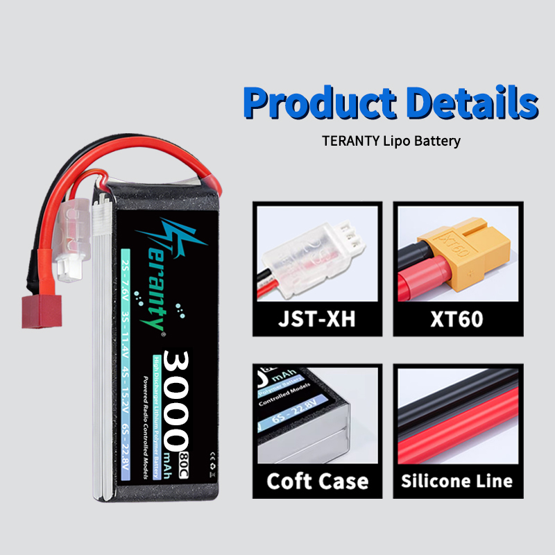 Bateria Lipo TERANTY 2S 3000mA - Rc And Hobby avaliação e preço