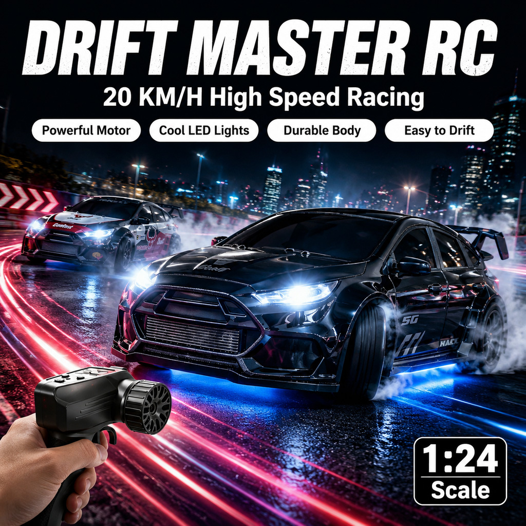 Carro RC Drift 4WD em Escala 1 - Rc Hobby France avaliação e preço