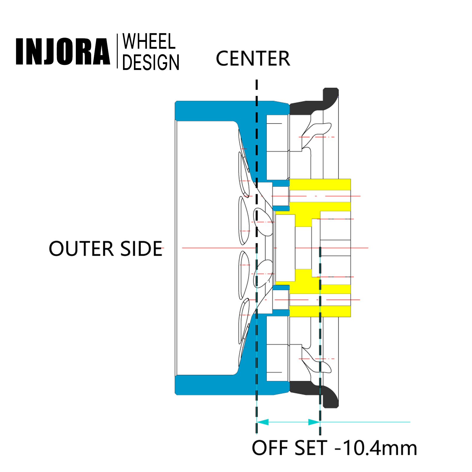 Injora cnc alumínio 1.9 