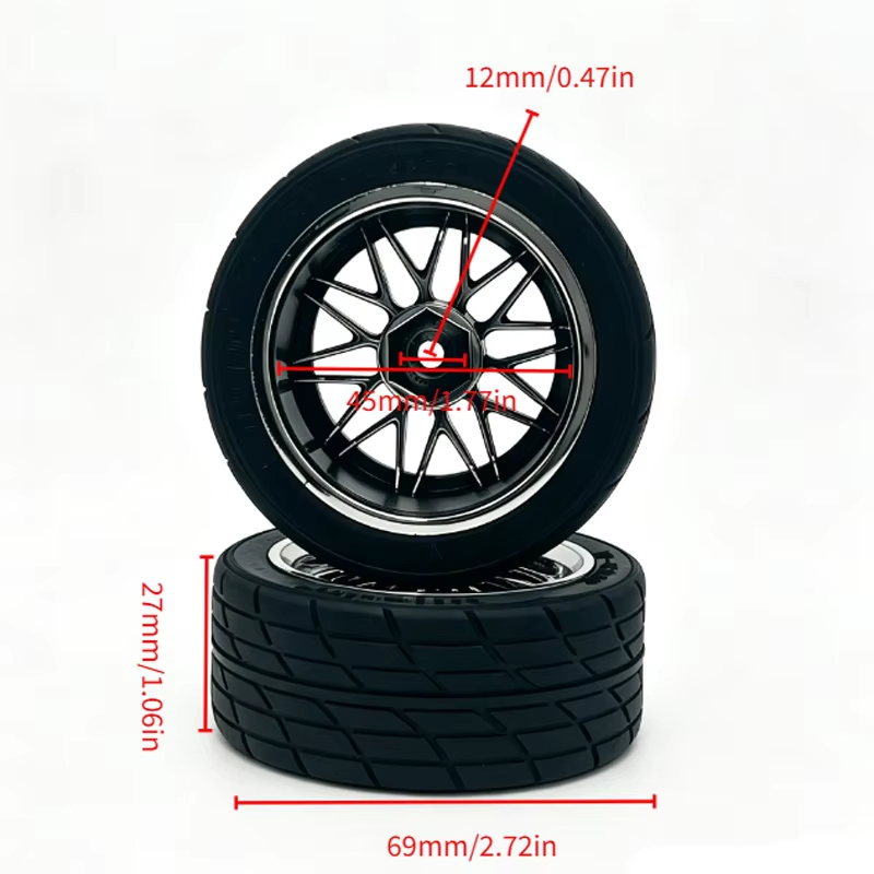 4 Pneus de Borracha com Rodas  - Wheel Rim Rc avaliação e preço