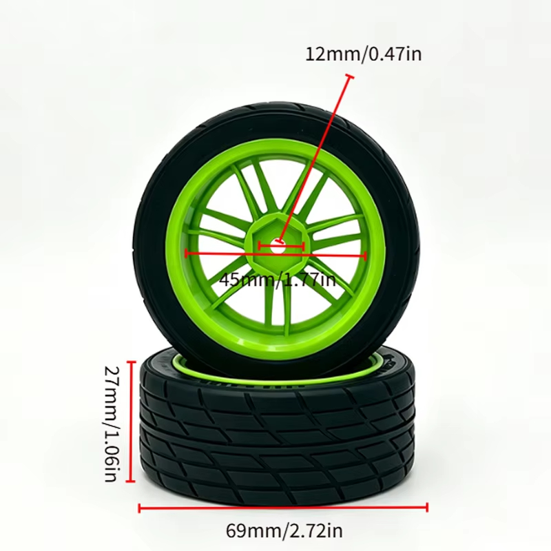 4 Pneus de Borracha com Rodas  - Wheel Rim Rc avaliação e preço